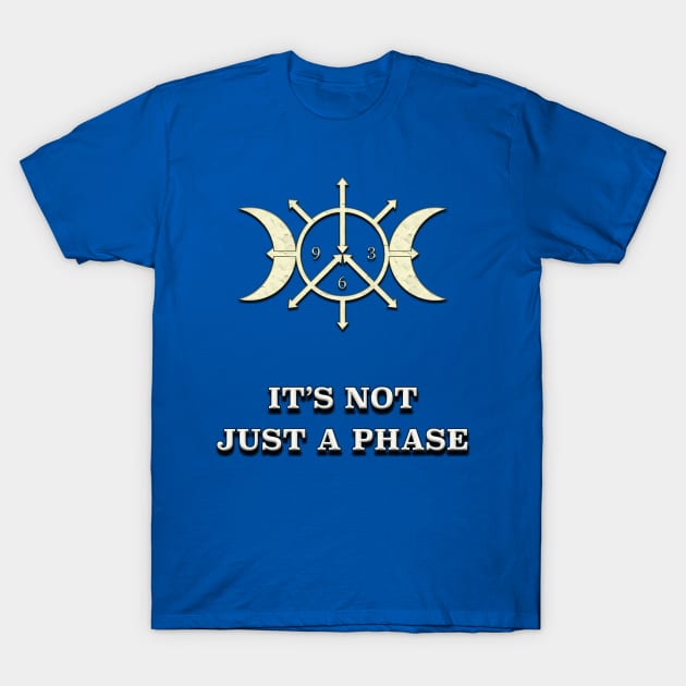 It's Not Just a Phase Chaos Triple Moon Goddess T-Shirt by chaometrix